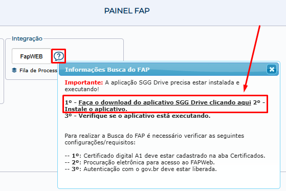 FAP 2027 no SGG: requisitos da busca, com download e instalação do aplicativo SGG Drive