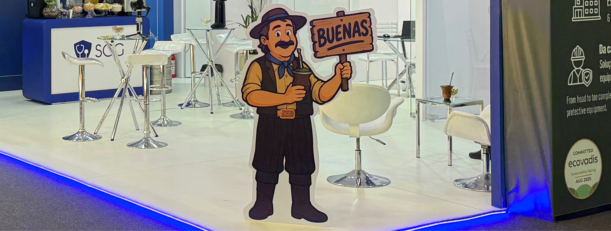 Primeira aparição física do Gaudêncio, assistente de IA do SGG